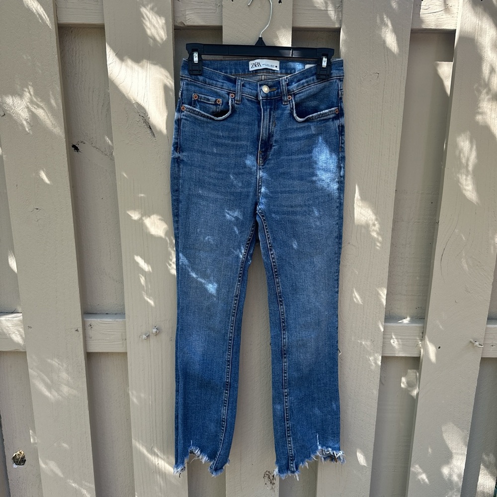 Zara high waisted boot cut jeans